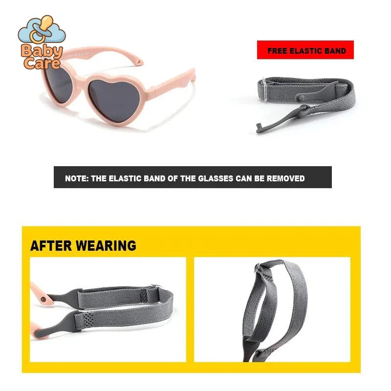 Lunettes de soleil bébé coeur 0-2 ans - packaging du produit