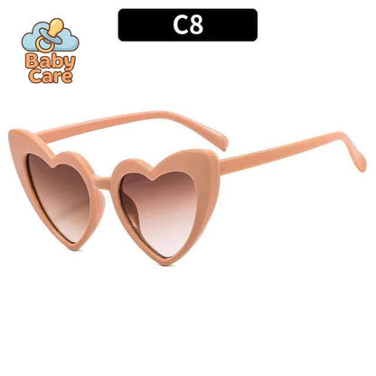 Lunettes de soleil bébé vintage en forme de cœur - photo 15