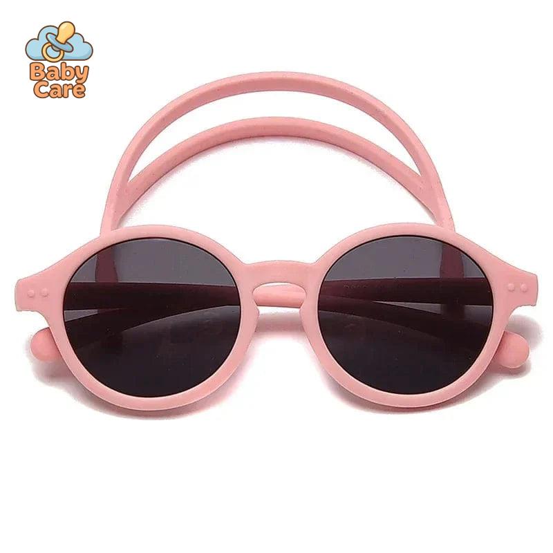 Lunettes de soleil bébé flexibles avec sangle UV400 - utilisation en situation