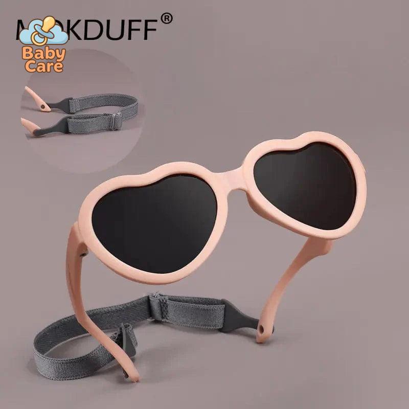 Lunettes de soleil bébé coeur 0-2 ans - zoom sur la matière