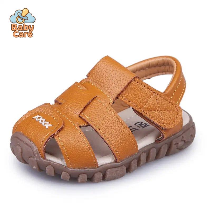 Sandales bébé garçon et filles en cuir souple - utilisation en situation