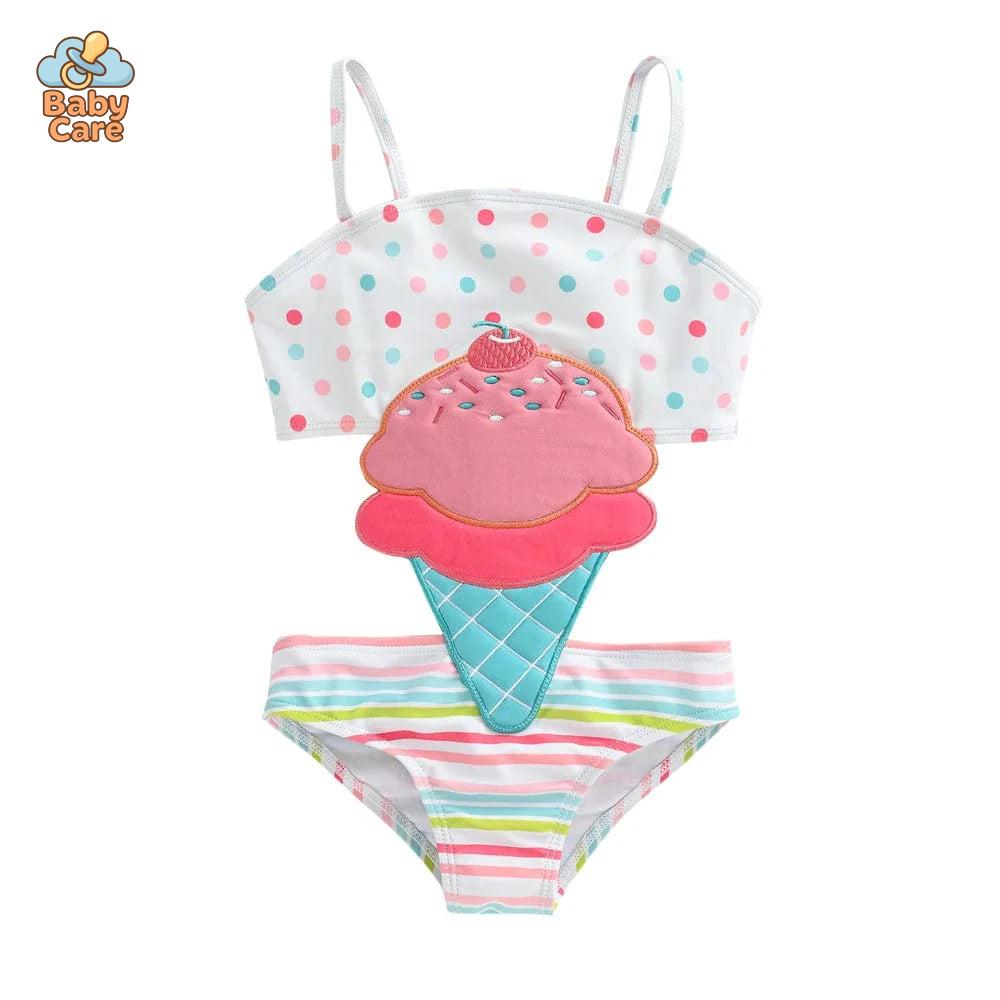 Maillot de bain une pièce mignon bébé fille - détail du produit