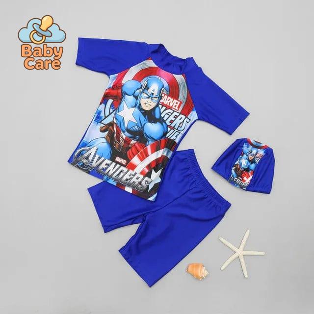 Maillot de bain bébé et enfant super-héros - photo lifestyle