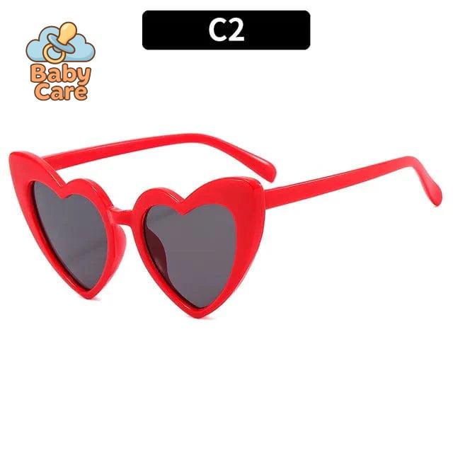 Lunettes de soleil bébé vintage en forme de cœur - photo 9