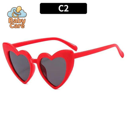 Lunettes de soleil bébé vintage en forme de cœur - photo 9