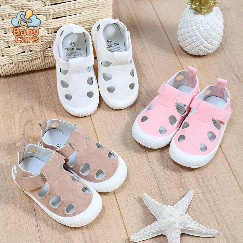 Sandales bébé garçon et filles respirantes plage - vue de profil