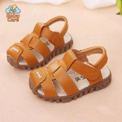 Sandales bébé garçon et filles en cuir souple - détail du produit