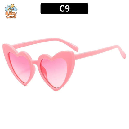 Lunettes de soleil bébé vintage en forme de cœur - packaging du produit