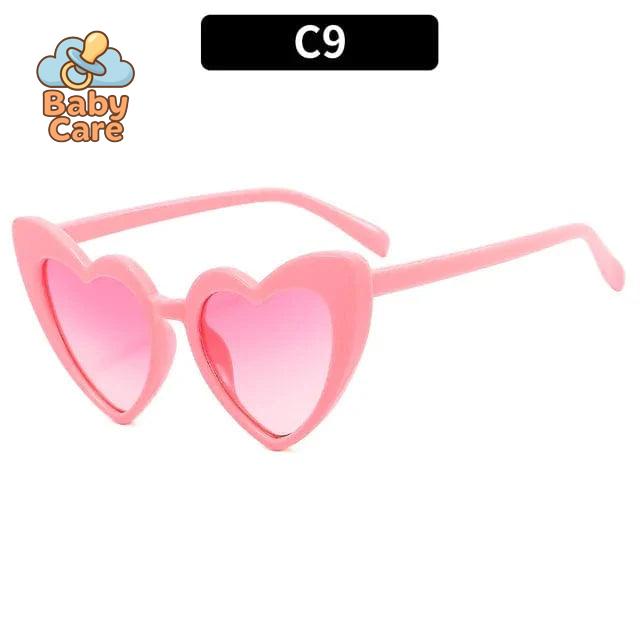 Lunettes de soleil bébé vintage en forme de cœur - photo 16