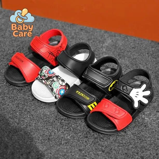 Sandales bébé garçon souples à thème - zoom sur la matière