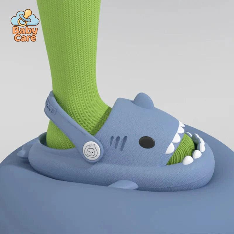 Sandales bébé garçon et filles souples requin - zoom sur la matière