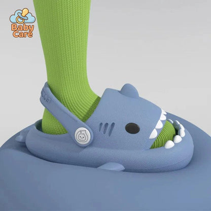 Sandales bébé garçon et filles souples requin - zoom sur la matière