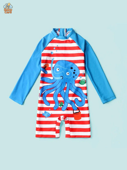 Maillot de bain bébé pieuvre protection UV - photo lifestyle
