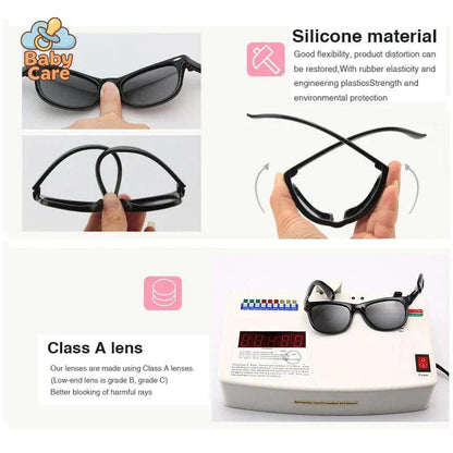 Lunettes de soleil bébé flexible avec sangle réglable 0-3 ans - photo 8