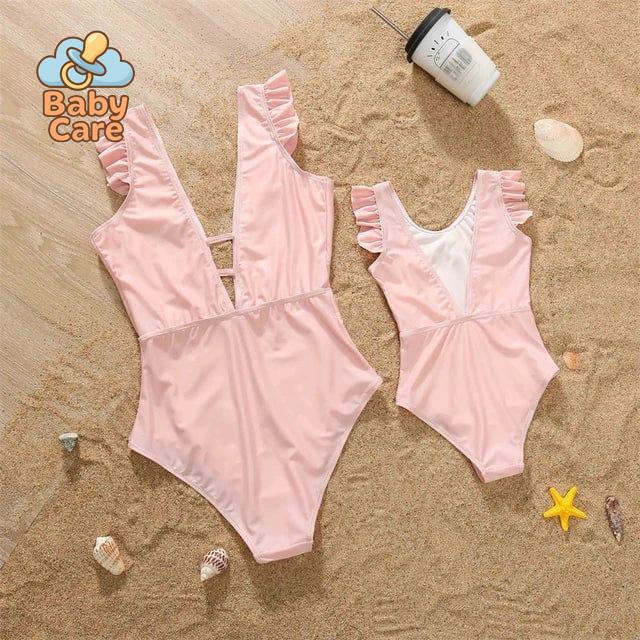 Maillot de bain assorti maman bébé fille bikini - photo 9