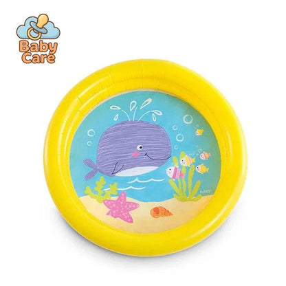 Piscine gonflable pour bébé fond imprimé - utilisation en situation