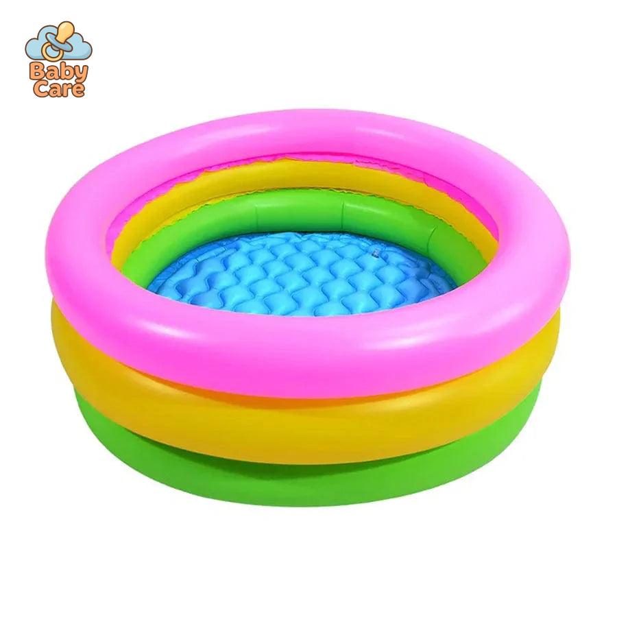 Piscine bébé gonflable arc-en-ciel à trois anneaux - photo 9