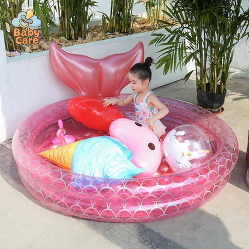 Piscine bébé et enfant sirène magique - vue de profil