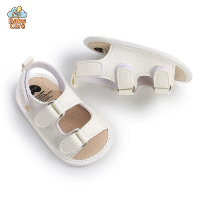 Sandales bébé garçon et fille à semelles souples - zoom sur la matière