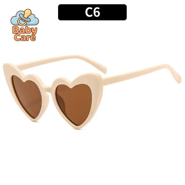 Lunettes de soleil bébé vintage en forme de cœur - photo 13