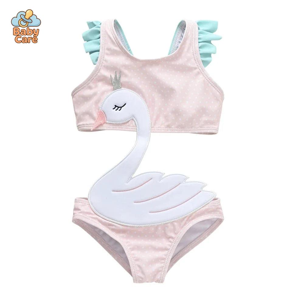 Maillot de bain une pièce mignon bébé fille - photo lifestyle