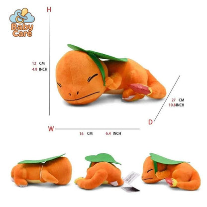 Peluche Salamèche contre la pluie - photo lifestyle