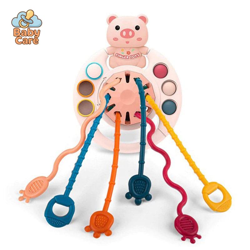 Jouet de dentition soucoupe - zoom sur la matière