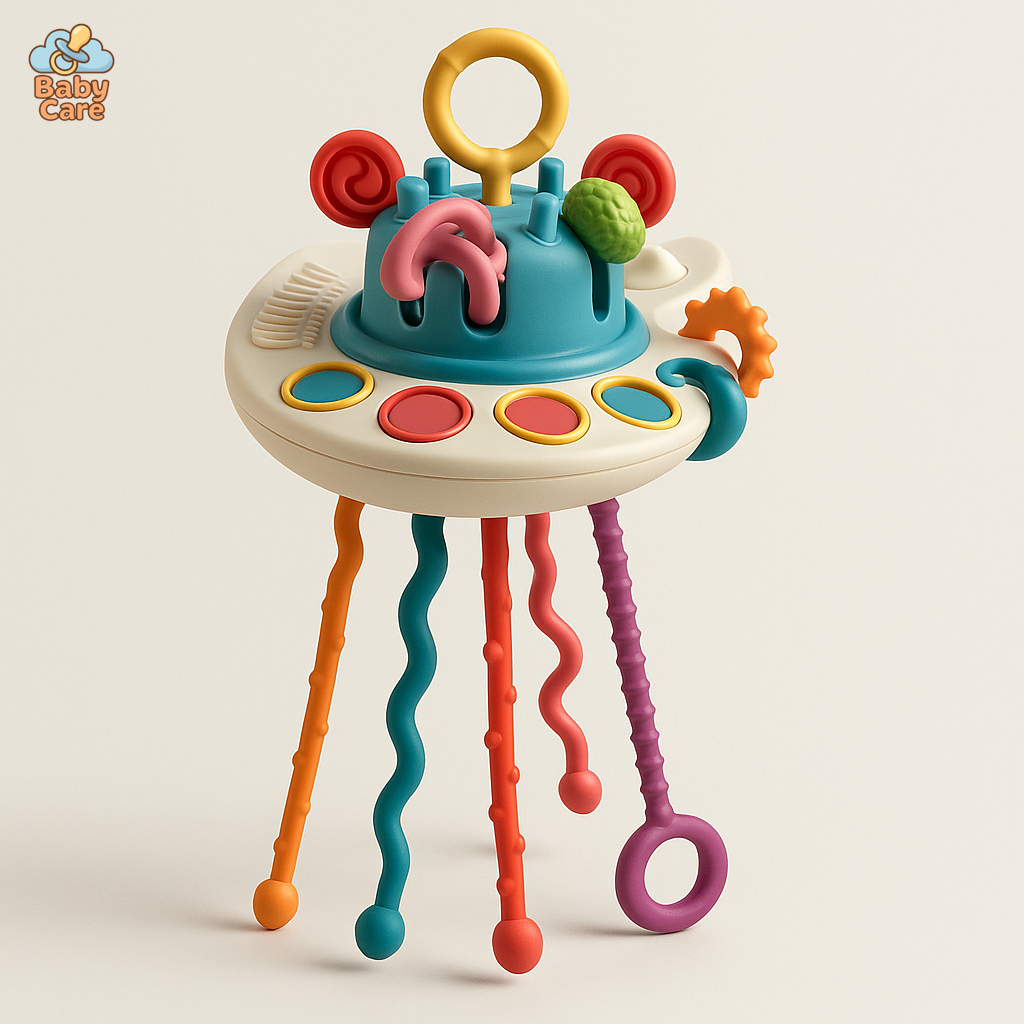 Jouet de dentition soucoupe - vue de face