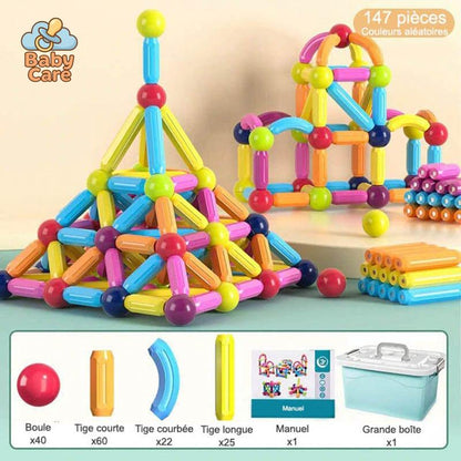 Jeu de Construction magnétique pour enfants - photo lifestyle