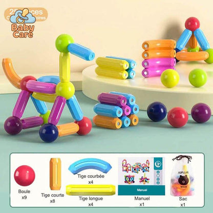 Jeu de Construction magnétique pour enfants - utilisation en situation