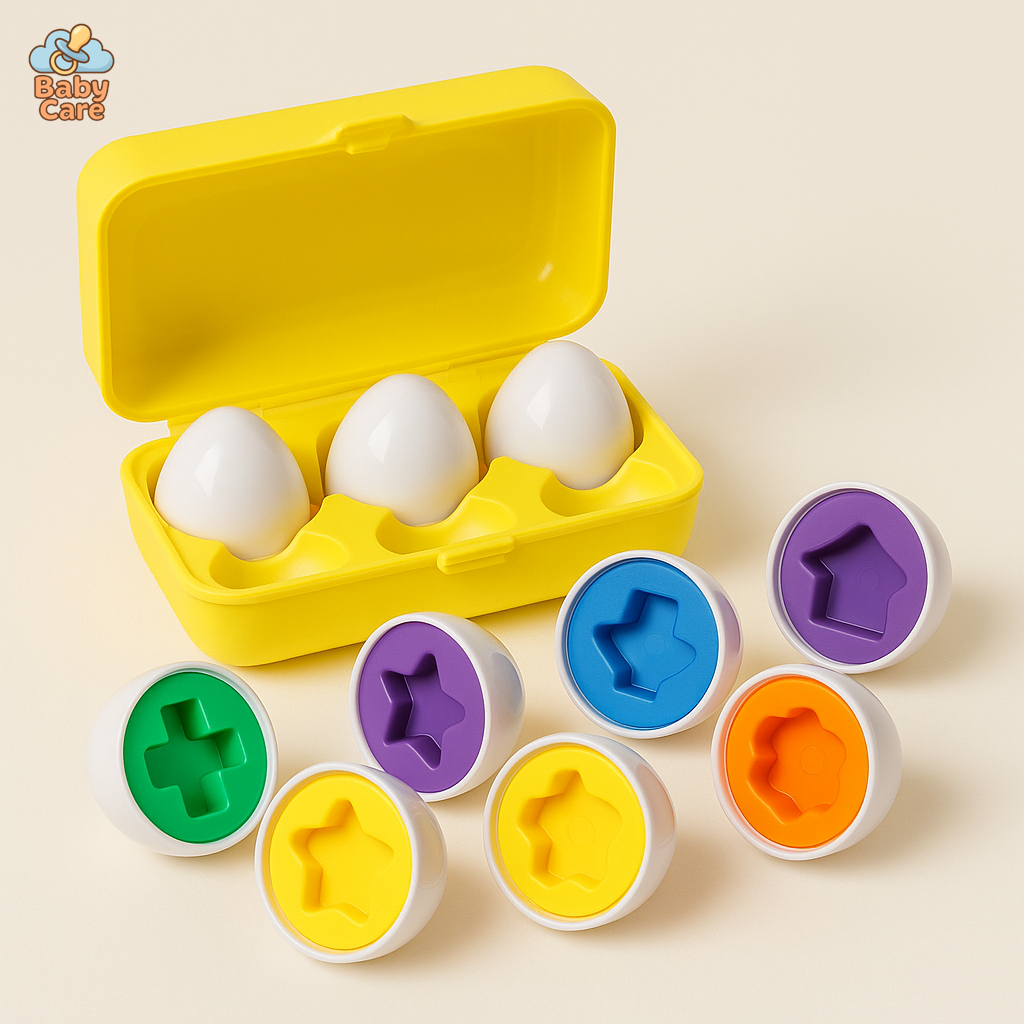 Jouet oeufs Montessori éducatifs - vue de face