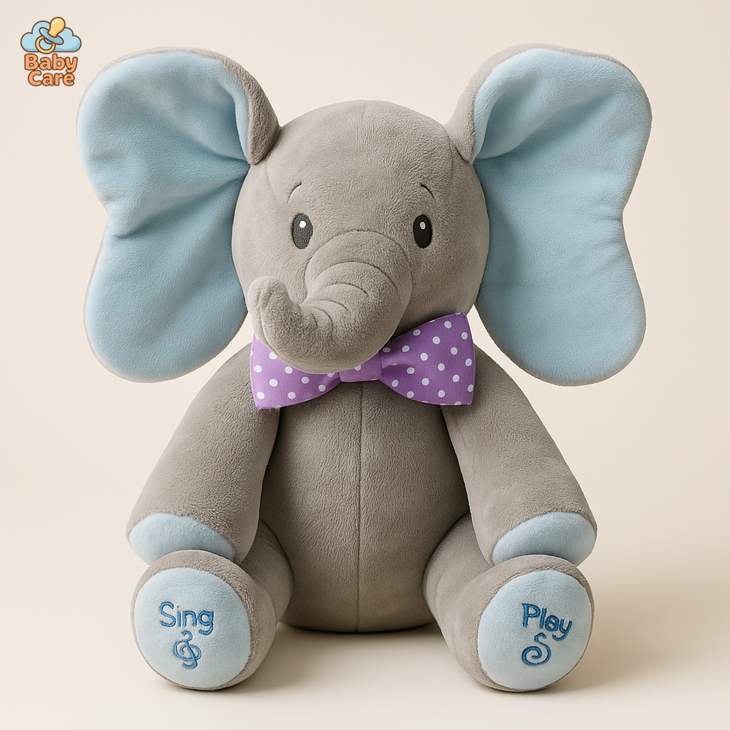 L'éléphant Bibou en Français |  Baby Care - vue de face