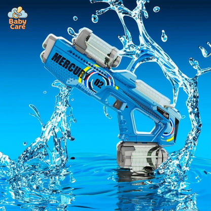 Pistolet à eau électrique tir continu - vue de profil