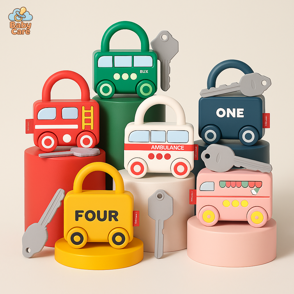 MiniLocker - Jouets intéractifs d'apprentisage Montessori - vue de face