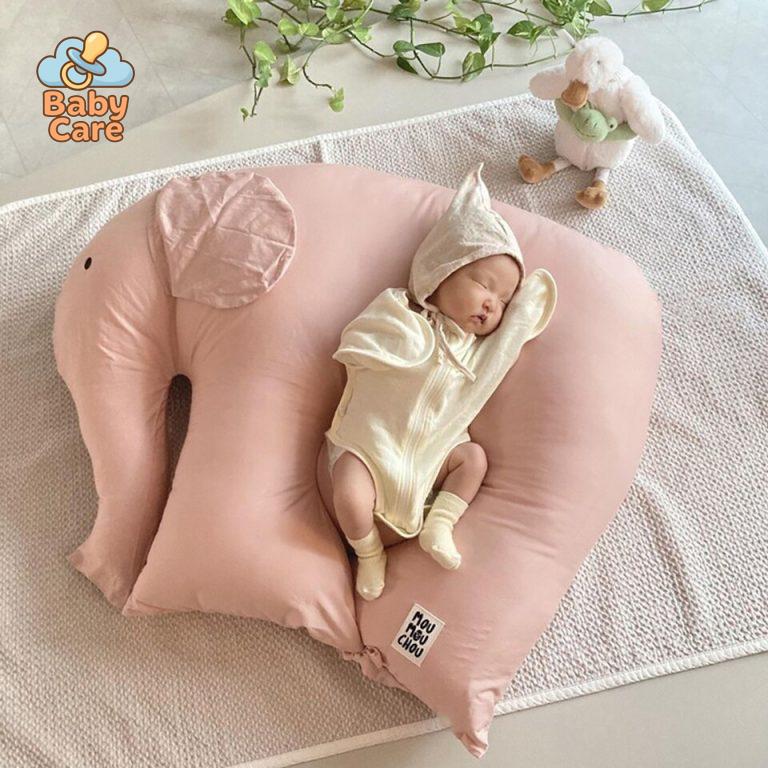 Coussin d’Allaitement Eléphant - vue de profil