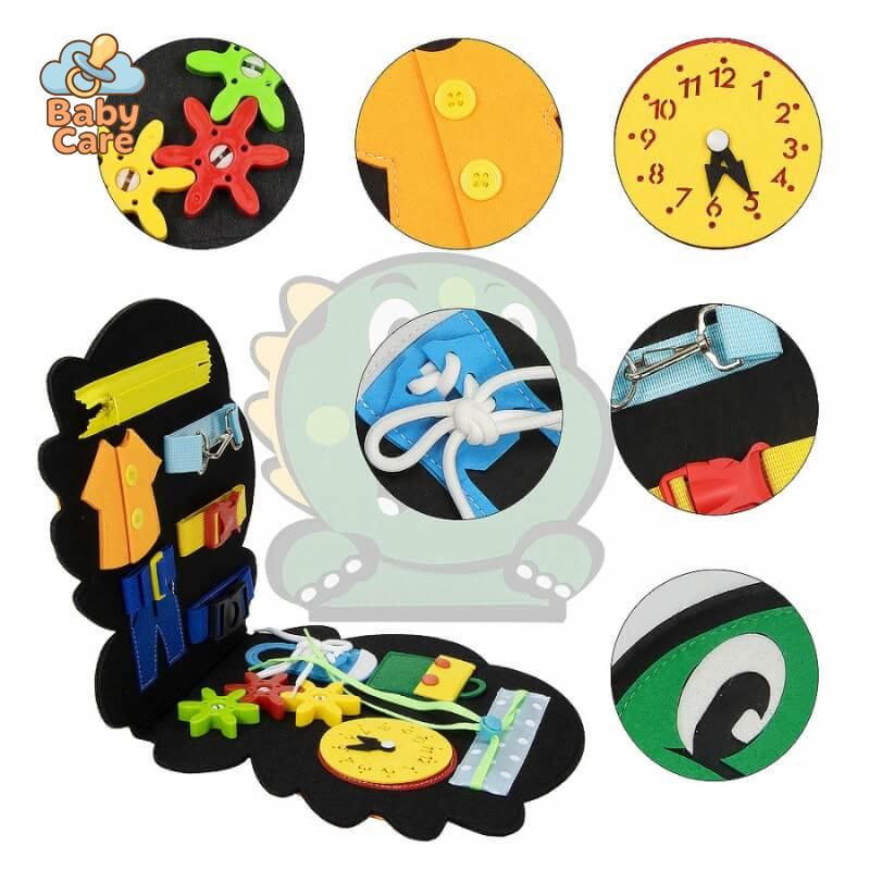 Planche d'activités Montessori Dino - zoom sur la matière