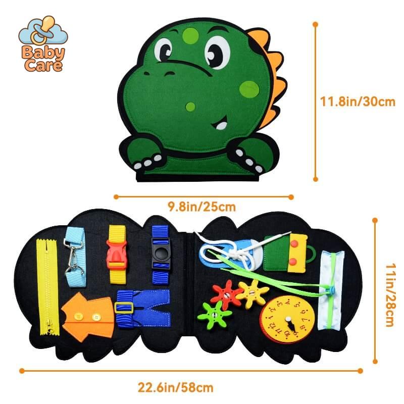 Planche d'activités Montessori Dino - packaging du produit