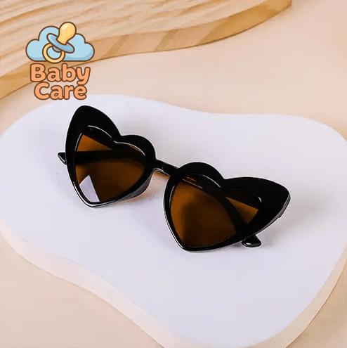 Lunettes de soleil bébé vintage en forme de cœur - photo 17