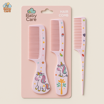 Peignes à Cheveux Licorne pour Bébé - vue de face