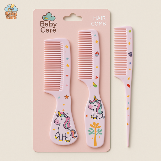 Peignes à Cheveux Licorne pour Bébé - vue de face