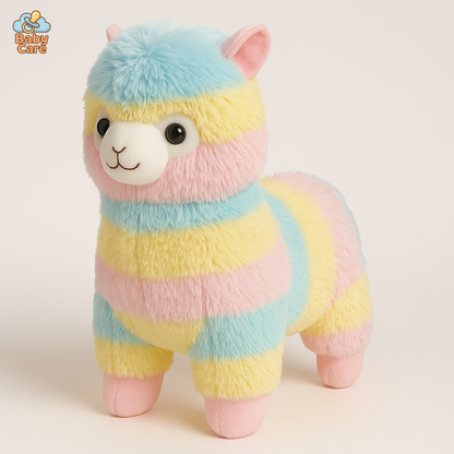 Peluche Alpaga Rainbow |  Baby Care - vue de face