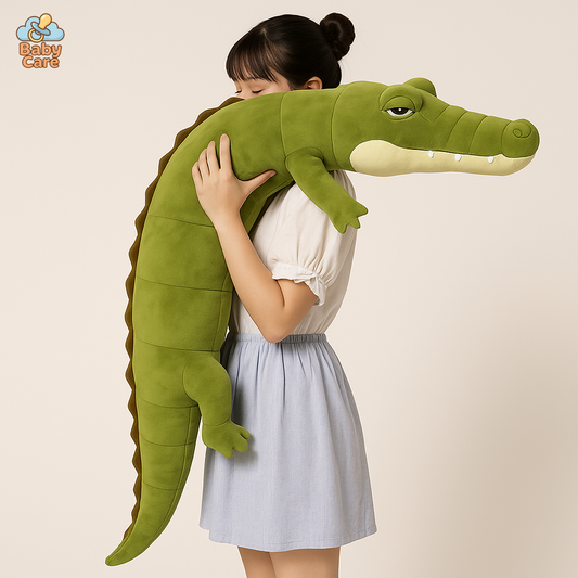 Peluche Crocodile Géante Méga Câlin - vue de face