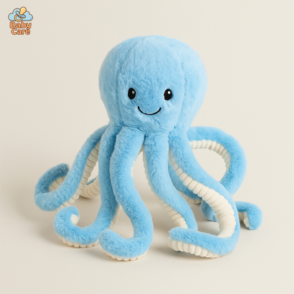 Peluche Poulpe Colorée Ultra Douce - vue de face