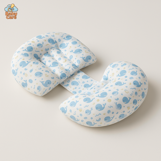 Coussin de Grossesse Ajustable Baleine - vue de face