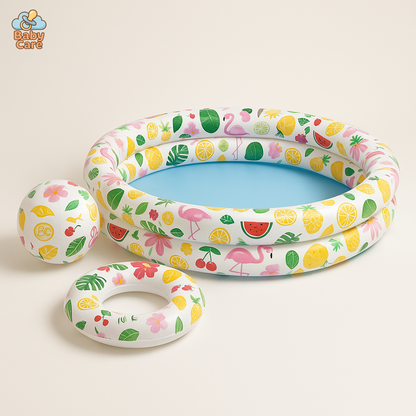 Piscine bébé et enfant avec accessoires - vue de face