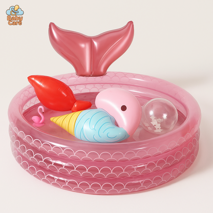 Piscine bébé et enfant sirène magique - vue de face