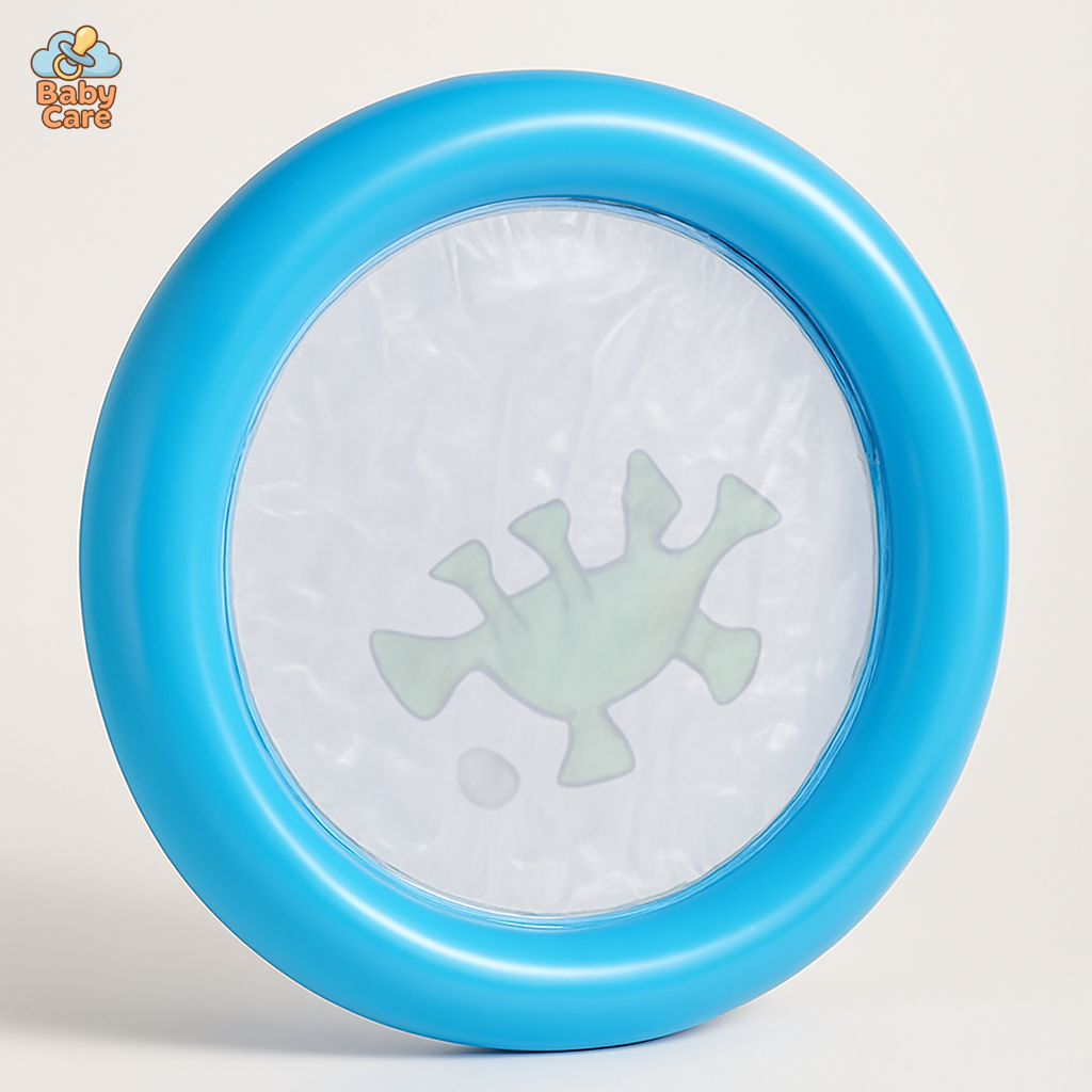 Piscine gonflable pour bébé imprimé animaux - vue de face