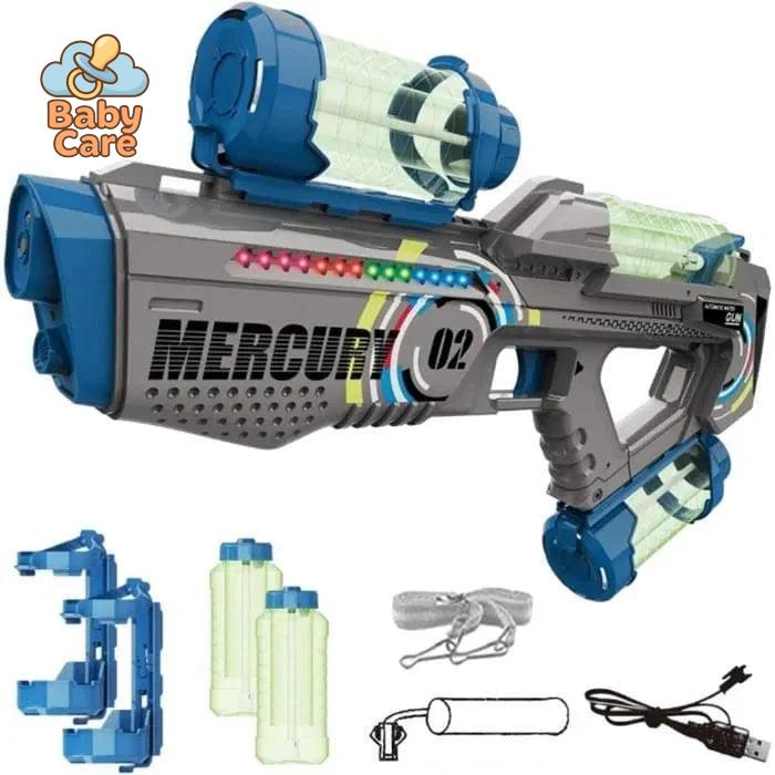 Pistolet à eau électrique tir continu - zoom sur la matière