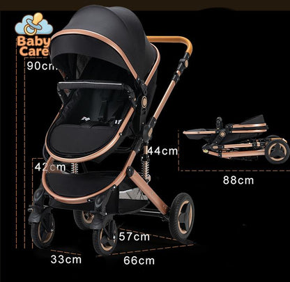 Poussette Trio 3 en 1 – Poussette, Landau et Siège Auto - photo lifestyle