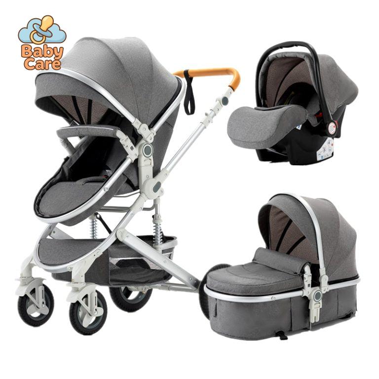 Poussette Trio 3 en 1 – Poussette, Landau et Siège Auto - zoom sur la matière